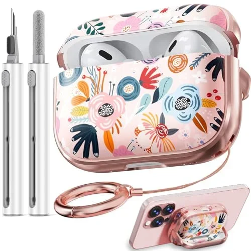 AirPods Pro Case — Pink Berry Flower